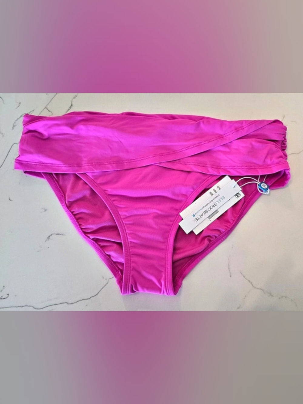 Bleu Rod Beattie Bikini Swim Bottom in Pink Women's Size 6 NWT